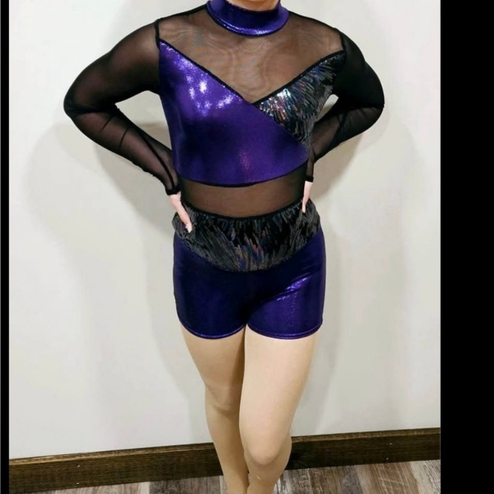 A WISH COME TRUE Purple Dance Costume